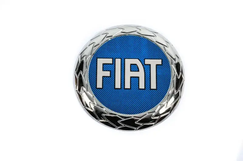Емблема Old (синя, самоклейка) для Fiat