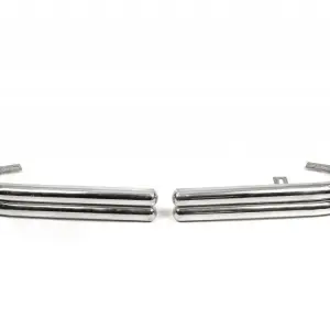 Задні захисні кути AK003-double (2 шт., нерж) для Volkswagen T5 Multivan 2003–2010
