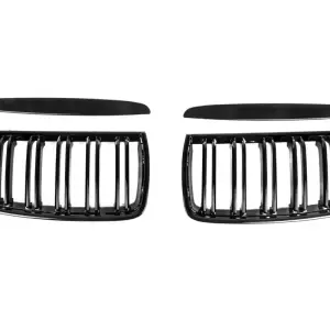 Ніздрі M-Look (для E-90/91, 2005-2008, чорний глянець) для BMW 3 серія E90/E91 2005–2011