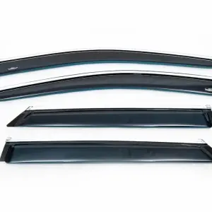 Вітровики з хром молдингом LONG (4 шт, HIC) для Lexus RX 2016–2022