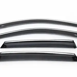 Вітровики з хром молдингом (4 шт, HIC) для Honda CRV 2007–2011