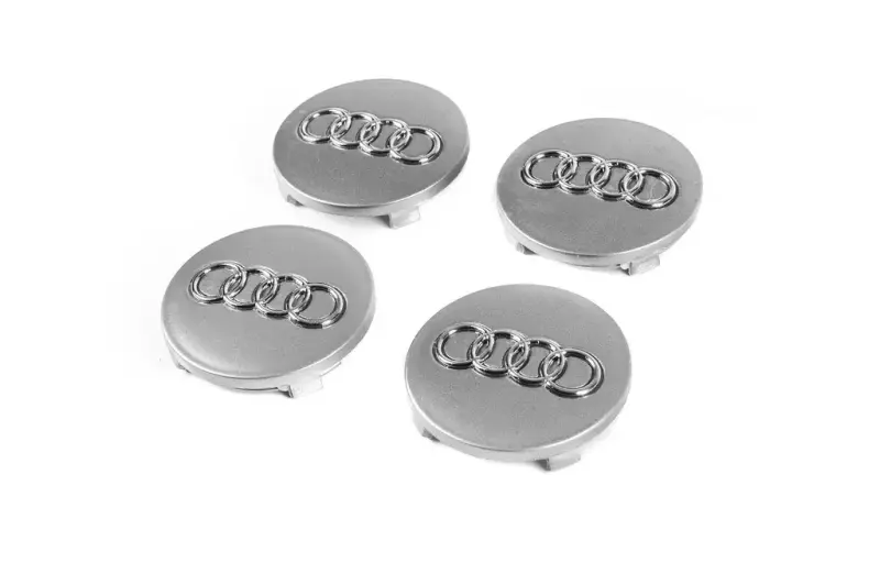 Заглушки у диски 60/58мм сірі ad5957s (4 шт) для Audi