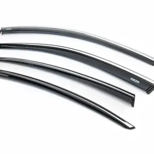 Вітровики з хром молдингом SD (4 шт, Niken) для Volkswagen Passat B8 2015–2023