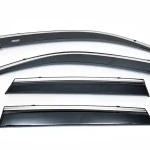 Вітровики з хромованим молдингом SD (4 шт, Niken) для Skoda Rapid 2012–2019