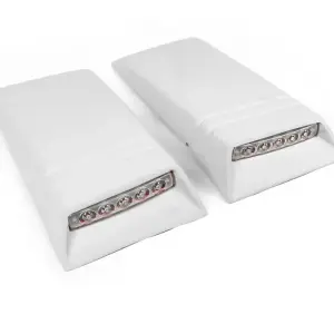 Вставки на дах із LED (2 шт, під фарбування) для Volkswagen Amarok 2010–2022