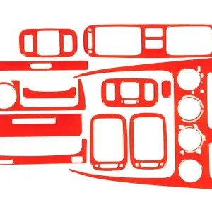 Накладки на панель 1998-2000 (червоний колір) для Toyota Corolla 1998–2002