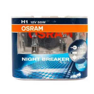 Лампа головного світла Osram H1 55W 64150NBP Night Breaker Plus