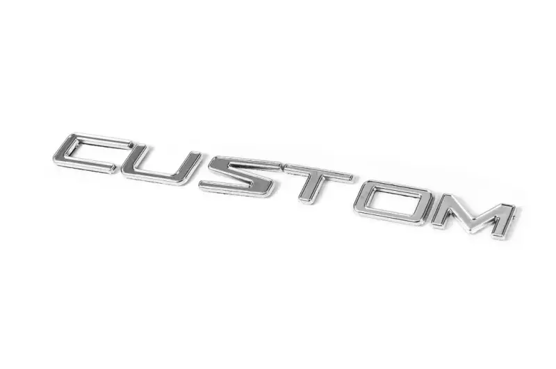 Напис Custom (180 на 13 мм) для Ford Custom 2013–2022