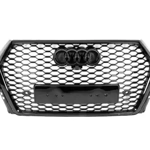 Передня решітка RSQ7-style (2015-2019, чорна) для Audi Q7 2015–2026
