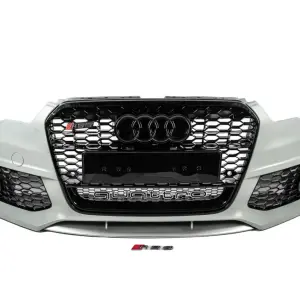 Передній бампер з чорною решіткою RS6-Style (2011-2014) для Audi A6 C7 2011–2018