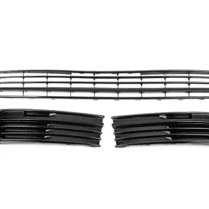 Передні нижні решітки (3 частини, глянець) для Volkswagen T6 2015–2024