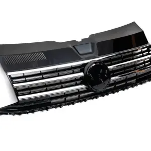 Передня решітка з хром смужкою (під емблему) для Volkswagen T6 2015–2024