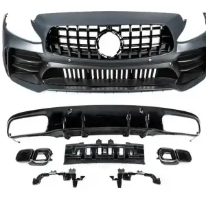 Комплект обвісів з дифузором для Coupe (дизайн Black Mamba C63GT) для Mercedes-Benz C-class W205 2014–2021