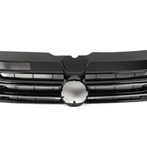 Передня решітка Чорний глянець (під емблему) для Volkswagen T5 2010–2015