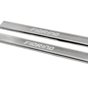 Накладки на пороги Carmos V3 (2 шт, нерж.) для Fiat Fiorino/Qubo 2008–2024