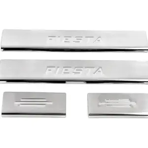 Накладки на пороги Carmos V2 (4 шт, нерж.) для Ford Fiesta 2002–2008