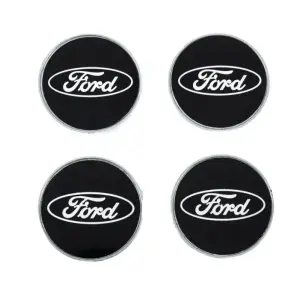 Ковпачки на диски 54.5/50мм чорні (4 шт) для Ford