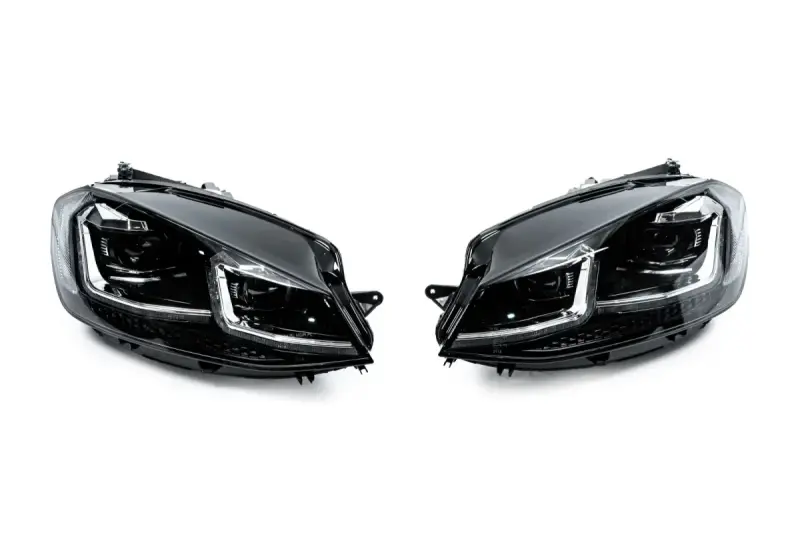 Передні фари Silver (2017-2020, без блоків, 2 шт) для Volkswagen Golf 7/E-Golf 2012–2020