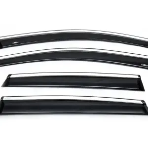 Вітровики з хром молдингом (4 шт, HIC) для Honda CRV 2012–2016