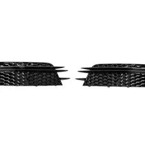 Решітки протитуманних фар RS-Style (Для Base, 2011-2014, 2 шт, Чорний) для Audi A6 C7 2011–2018
