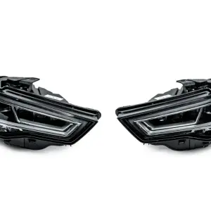 Передні фари FullLed (Для HALOGEN, 2012-2016, 2 шт) для Audi A3 2012–2020