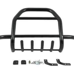 Кенгурятник QT007-Exclusive Black (Без напису, нерж) для Suzuki Jimny 1998–2018