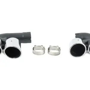 Насадки на глушники V1 Silver в стилі X6M F96 для BMW X6 G06 2019–2027