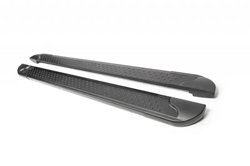 Бокові пороги Allmond Black (2 шт., алюміній) для Peugeot 4007 2007–2013