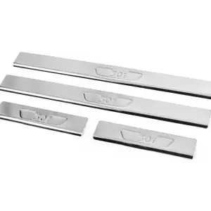 Накладки на пороги Carmos V2 (4 шт, нерж) для Peugeot 301 2012–