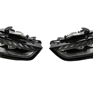 Передні фари з блоками FullLed (2012-2015, Halogen to LED, 2 шт) для Audi A4 B8 2007–2015