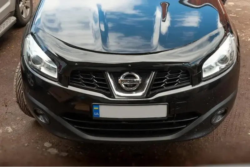 Дефлектор капоту (EuroCap) для Nissan Qashqai 2010–2014
