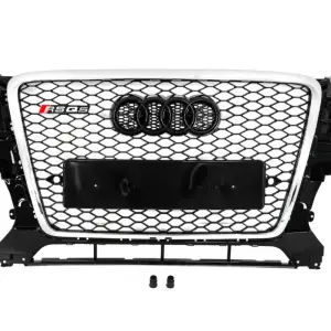 Передня решітка RSQ-Style (2008-2012, чорна з хромом) для Audi Q5 2008–2017