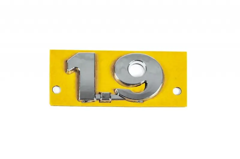 Напис 1.9 (48мм на 25мм) для Volkswagen Golf 4 1997–2006