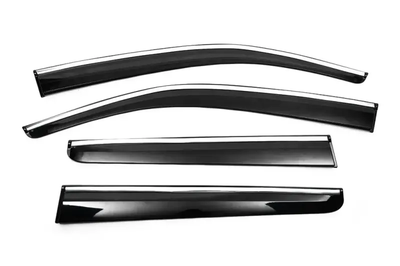 Вітровики з хромованим молдингом (4 шт., Sunplex Chrome) для Volkswagen Amarok 2010–2022