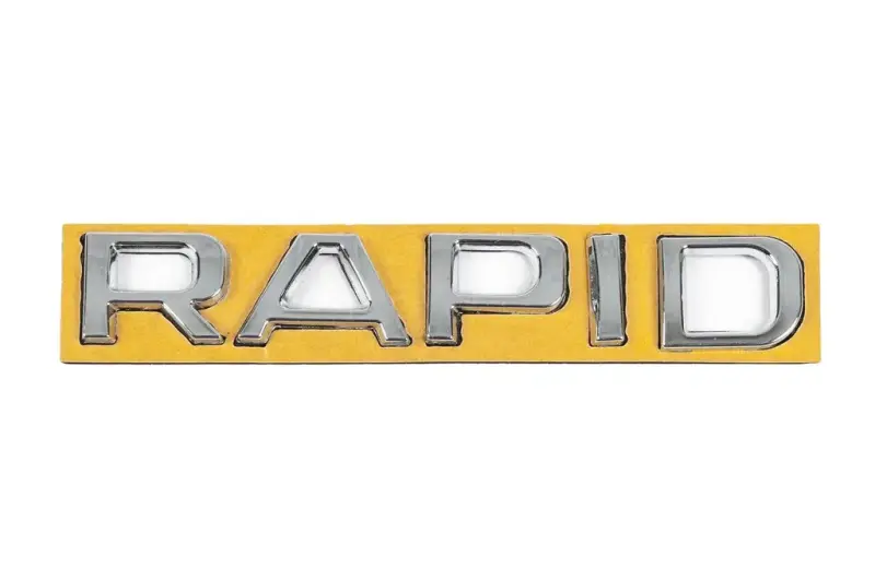 Напис Rapid (130 мм на 22мм) для Skoda Rapid 2012–2019