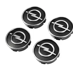 Ковпачки диски чорні o9555tur-bl (59мм на 55мм, 4 шт) для Opel