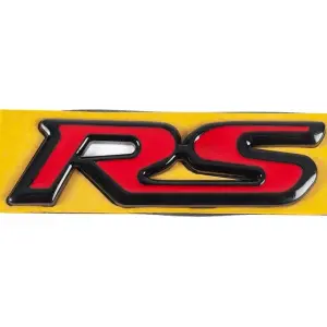 Напис RS червоно-чорний (95мм на 25мм) для Honda