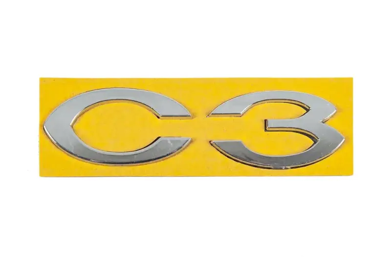 Напис C3 (113мм на 30мм) для Citroen C-3 2009–2016