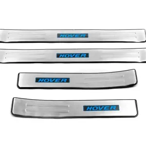 Накладки на пороги Libao LED (4 шт, нерж) для Great Wall Haval H6 2011–