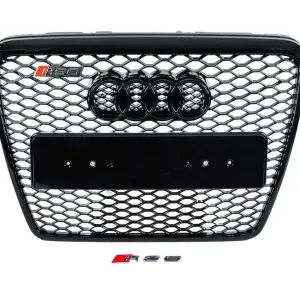 Передня решітка RS-style (чорна) для Audi A6 C6 2004–2011
