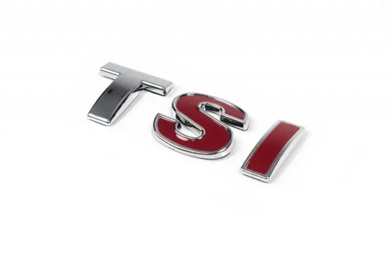 Напис TSI (прямий шрифт) для Volkswagen Golf 6 2008–2014