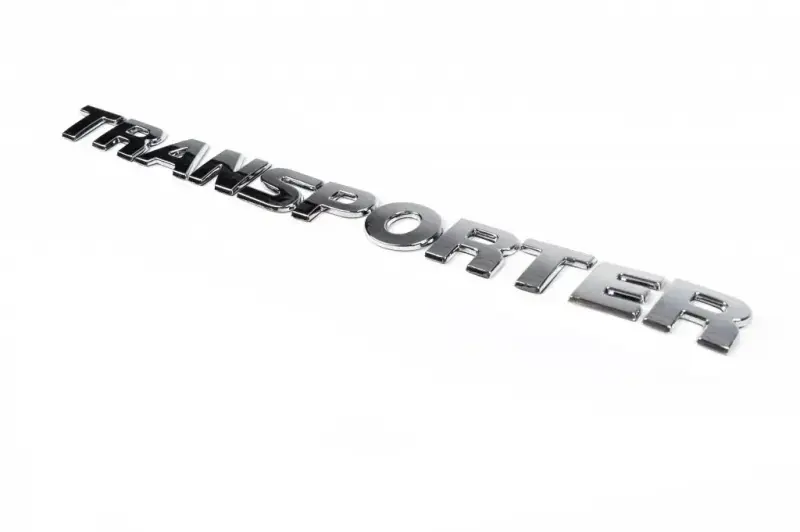 Напис Transporter 7E0 853 687 739 (косий шрифт) для Volkswagen T5 2010–2015