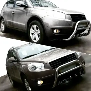Кенгурятник WT003 (нерж.) для Geely Emgrand X7 2011–