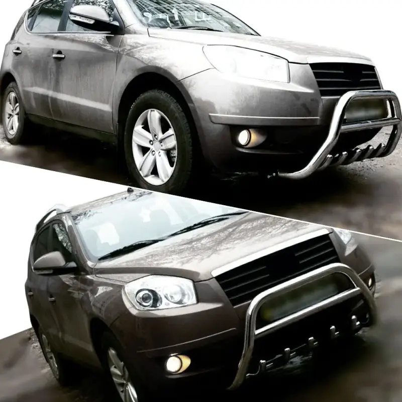 Кенгурятник WT003 (нерж.) для Geely Emgrand X7 2011–