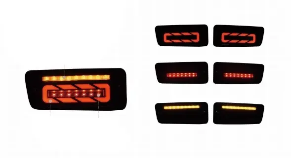 Задні габарити Smoke Black LED (1999-2005, 2 шт) для Nissan Patrol Y61 1997–2011