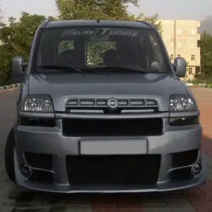 Накладки на бампер Sorento-style (під фарбування) для Fiat Doblo I 2001–2005