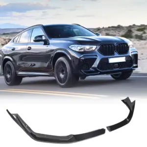 Накладки на передній бампер Flap (2018-2022, Карбон) для BMW X6 G06 2019–2027