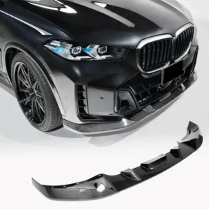 Накладка на передній бампер Lip (для M-Sport 2023+, Карбон) для BMW X5 G05 2019–2026