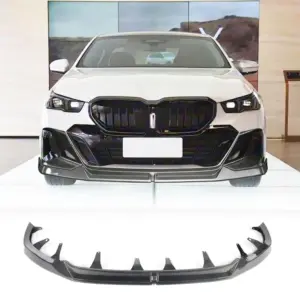 Накладка на передній бампер Lip V2 (для M-Sport, Карбон) для BMW 5/i5 серія G60/G60E/G61 2023–