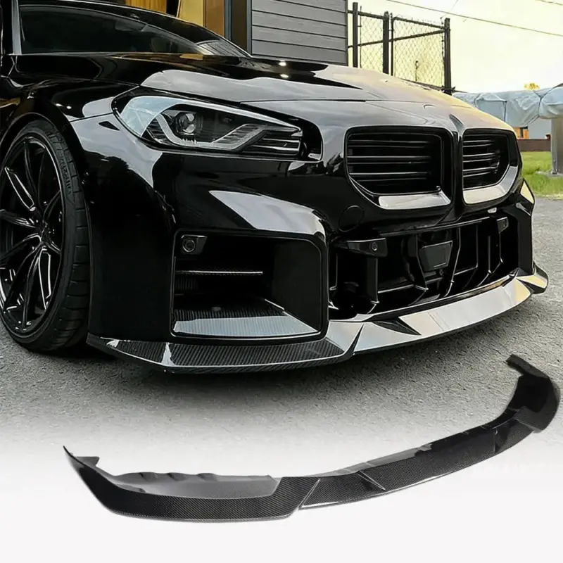 Накладка на передній бампер Lip V3 (для G87, Карбон) для BMW 2 серія G42 2021–